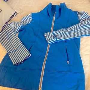 Lululemon zip up bright blue. Size 8